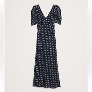 NWT Banana Republic Matte Silk Maxi Dress